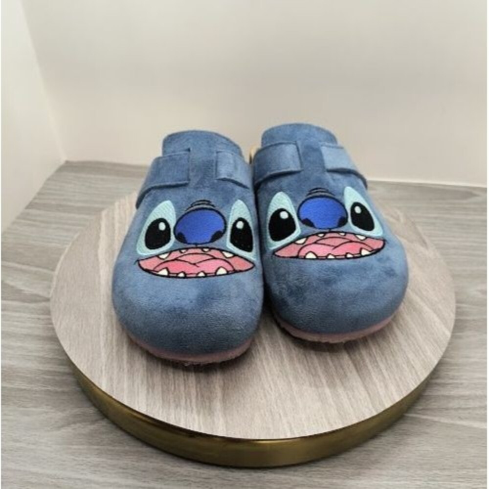 Gound-up Disney Stitch Faux Suede Clogs Women's Size 7 Slip On